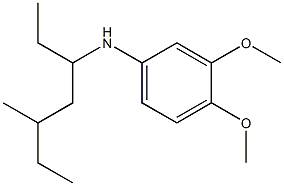 3,4-dimethoxy-N-(5-methylheptan-3-yl)aniline Struktur