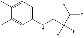 3,4-dimethyl-N-(2,2,3,3-tetrafluoropropyl)aniline,,结构式