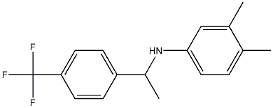 3,4-dimethyl-N-{1-[4-(trifluoromethyl)phenyl]ethyl}aniline|