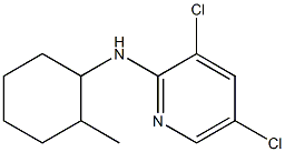 3,5-dichloro-N-(2-methylcyclohexyl)pyridin-2-amine,,结构式