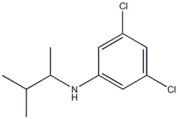 3,5-dichloro-N-(3-methylbutan-2-yl)aniline 化学構造式