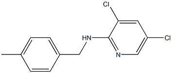 3,5-dichloro-N-[(4-methylphenyl)methyl]pyridin-2-amine Structure