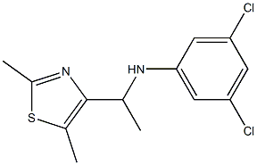 3,5-dichloro-N-[1-(2,5-dimethyl-1,3-thiazol-4-yl)ethyl]aniline
