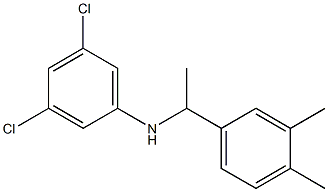 3,5-dichloro-N-[1-(3,4-dimethylphenyl)ethyl]aniline Struktur