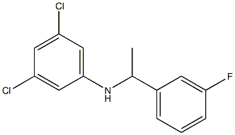 3,5-dichloro-N-[1-(3-fluorophenyl)ethyl]aniline Structure