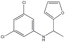 3,5-dichloro-N-[1-(furan-2-yl)ethyl]aniline,,结构式