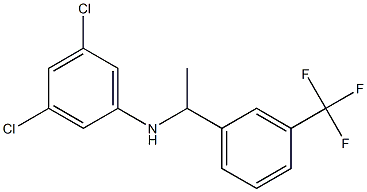 3,5-dichloro-N-{1-[3-(trifluoromethyl)phenyl]ethyl}aniline Struktur