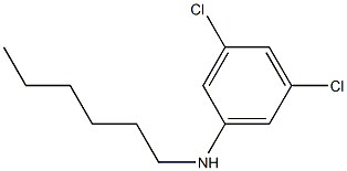 3,5-dichloro-N-hexylaniline Structure