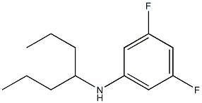 3,5-difluoro-N-(heptan-4-yl)aniline Structure