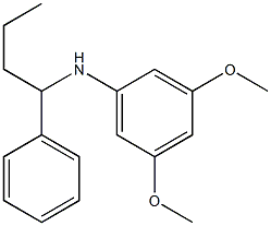 3,5-dimethoxy-N-(1-phenylbutyl)aniline 结构式