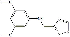 3,5-dimethoxy-N-(thiophen-3-ylmethyl)aniline,,结构式