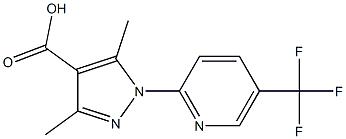 3,5-dimethyl-1-[5-(trifluoromethyl)pyridin-2-yl]-1H-pyrazole-4-carboxylic acid
