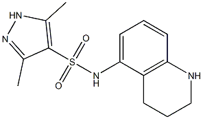 3,5-dimethyl-N-(1,2,3,4-tetrahydroquinolin-5-yl)-1H-pyrazole-4-sulfonamide