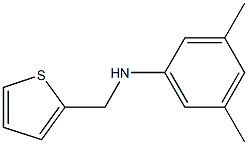 3,5-dimethyl-N-(thiophen-2-ylmethyl)aniline 结构式