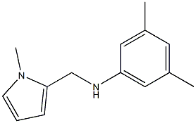 3,5-dimethyl-N-[(1-methyl-1H-pyrrol-2-yl)methyl]aniline,,结构式