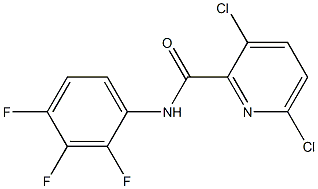 3,6-dichloro-N-(2,3,4-trifluorophenyl)pyridine-2-carboxamide Struktur