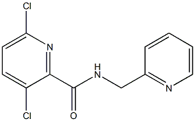 3,6-dichloro-N-(pyridin-2-ylmethyl)pyridine-2-carboxamide 化学構造式