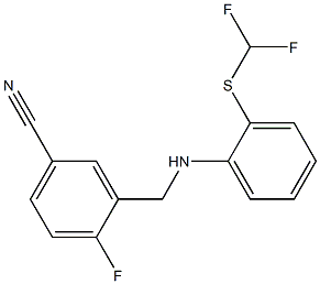 3-[({2-[(difluoromethyl)sulfanyl]phenyl}amino)methyl]-4-fluorobenzonitrile