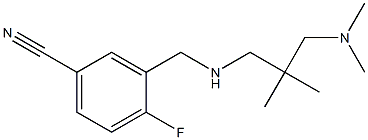 3-[({2-[(dimethylamino)methyl]-2-methylpropyl}amino)methyl]-4-fluorobenzonitrile