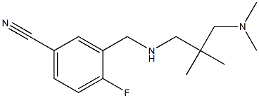  3-[({2-[(dimethylamino)methyl]-2-methylpropyl}amino)methyl]-4-fluorobenzonitrile