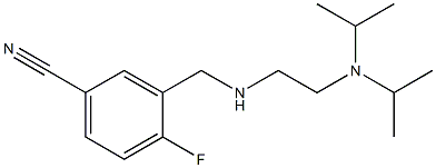 3-[({2-[bis(propan-2-yl)amino]ethyl}amino)methyl]-4-fluorobenzonitrile 结构式