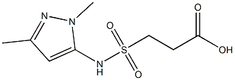 3-[(1,3-dimethyl-1H-pyrazol-5-yl)sulfamoyl]propanoic acid