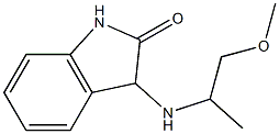 3-[(1-methoxypropan-2-yl)amino]-2,3-dihydro-1H-indol-2-one Structure