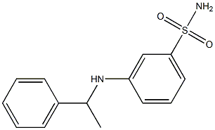 3-[(1-phenylethyl)amino]benzene-1-sulfonamide Structure