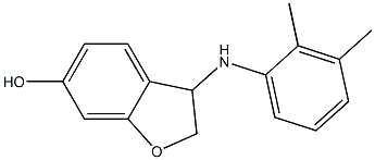 3-[(2,3-dimethylphenyl)amino]-2,3-dihydro-1-benzofuran-6-ol,,结构式