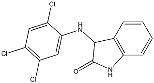 3-[(2,4,5-trichlorophenyl)amino]-2,3-dihydro-1H-indol-2-one 结构式