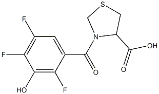 3-[(2,4,5-trifluoro-3-hydroxyphenyl)carbonyl]-1,3-thiazolidine-4-carboxylic acid