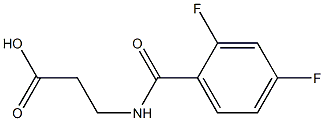 3-[(2,4-difluorophenyl)formamido]propanoic acid, 949444-66-0, 结构式