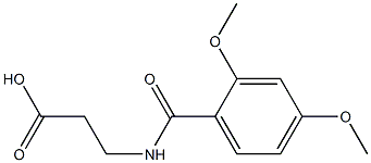 3-[(2,4-dimethoxyphenyl)formamido]propanoic acid 结构式