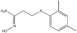 3-[(2,4-dimethylphenyl)sulfanyl]-N'-hydroxypropanimidamide Structure