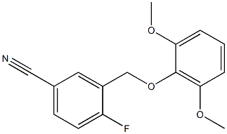  3-[(2,6-dimethoxyphenoxy)methyl]-4-fluorobenzonitrile