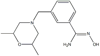 3-[(2,6-dimethylmorpholin-4-yl)methyl]-N'-hydroxybenzenecarboximidamide