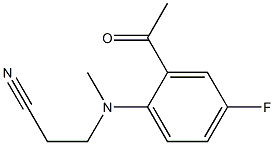 3-[(2-acetyl-4-fluorophenyl)(methyl)amino]propanenitrile