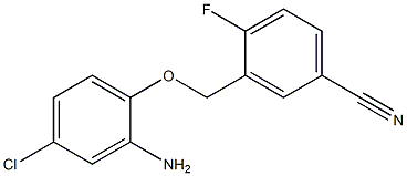 3-[(2-amino-4-chlorophenoxy)methyl]-4-fluorobenzonitrile