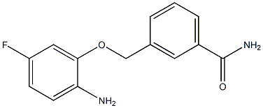 3-[(2-amino-5-fluorophenoxy)methyl]benzamide