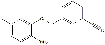  3-[(2-amino-5-methylphenoxy)methyl]benzonitrile