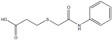 3-[(2-anilino-2-oxoethyl)thio]propanoic acid,,结构式