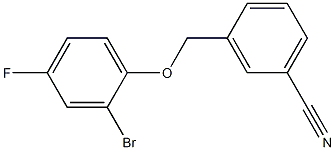 3-[(2-bromo-4-fluorophenoxy)methyl]benzonitrile