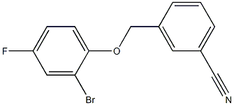  3-[(2-bromo-4-fluorophenoxy)methyl]benzonitrile