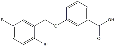 3-[(2-bromo-5-fluorophenyl)methoxy]benzoic acid