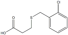 3-[(2-chlorobenzyl)thio]propanoic acid Structure