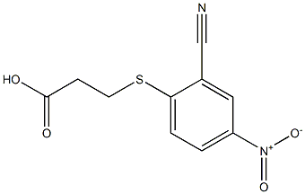 3-[(2-cyano-4-nitrophenyl)thio]propanoic acid|