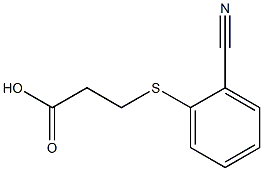 3-[(2-cyanophenyl)sulfanyl]propanoic acid,,结构式
