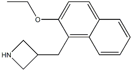 3-[(2-ethoxy-1-naphthyl)methyl]azetidine Struktur