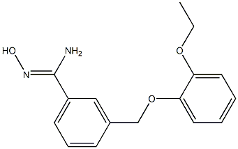 3-[(2-ethoxyphenoxy)methyl]-N'-hydroxybenzenecarboximidamide 化学構造式