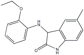 3-[(2-ethoxyphenyl)amino]-5-methyl-2,3-dihydro-1H-indol-2-one Struktur